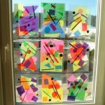 Fensterbilder nach W. Kandinsky