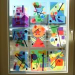 Fensterbilder nach W. Kandinsky